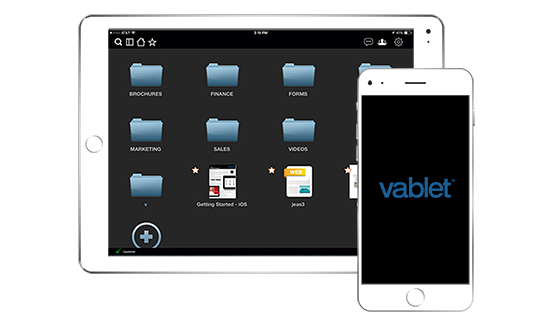 Vablet on an iPad and an iPhone